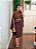 Blusa capa com top marrom - Imagem 9