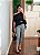 Blusa capa com top preta - Imagem 2