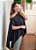 Blusa capa com top preta - Imagem 19