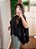 Blusa capa com top preta - Imagem 4