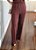 Conjunto moletinho pantalona marrom - Imagem 10