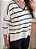 Blusa tricô listrada off white - Imagem 4