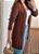 Maxi cardigan canelado marrom - Imagem 4