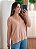 Blusa tricô ampla decote V nude - Imagem 4