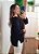 Blusa tricô ampla decote V preta - Imagem 9