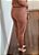 Conjunto tricô cardigan e calça marrom - Imagem 9
