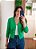 Cardigan tricô verde - Imagem 4