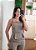 Regata peplum risca de giz cinza - Imagem 4