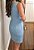 Vestido tubinho alfaiataria azul - Imagem 8