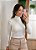 Blusa gola alta botões off white - Imagem 1