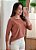 Blusa quadrada manga 7/8 castanho - Imagem 5