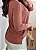 Blusa quadrada manga 7/8 castanho - Imagem 6