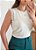 Blusa detalhe renda off white - Imagem 1