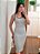 Vestido malha listrado off white - Imagem 6