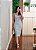 Vestido malha listrado off white - Imagem 1