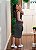 Vestido malha listrado preto - Imagem 6