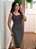 Vestido malha listrado preto - Imagem 2