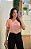 Blusa decote V transpassado coral - Imagem 5