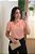 Blusa decote V transpassado coral - Imagem 4