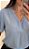 Blusa decote V pregas azul - Imagem 7