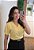 Blusa decote V pregas amarela - Imagem 6
