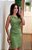 Vestido tubinho linho verde - Imagem 7