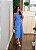 Vestido midi estampado azul - Imagem 1