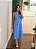 Vestido midi estampado azul - Imagem 5