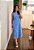 Vestido midi estampado azul - Imagem 6