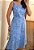 Vestido midi estampado azul - Imagem 9