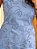 Vestido midi estampado azul - Imagem 4