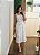 Vestido midi estampado off white - Imagem 8