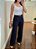 Calça wide leg alfaiataria marinho - Imagem 2
