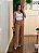 Calça wide leg alfaiataria caramelo - Imagem 3
