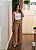 Calça wide leg alfaiataria caramelo - Imagem 4