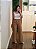 Calça wide leg alfaiataria caramelo - Imagem 5