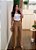 Calça wide leg alfaiataria caramelo - Imagem 15