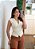 Regata transpassada fivela creme - Imagem 6