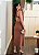 Vestido linho alça trançada mocha - Imagem 7