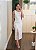 Vestido linho alça trançada off white - Imagem 1