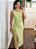 Vestido linho alça trançada pistache - Imagem 8