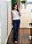 Regata renda barra off white - Imagem 5