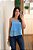 Regata crepe camadas azul - Imagem 7