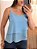 Regata crepe camadas azul - Imagem 3