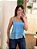 Regata crepe camadas azul - Imagem 5