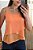 Regata crepe camadas laranja - Imagem 7