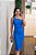 Vestido poliamida um ombro só azul - Imagem 3