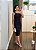 Vestido poliamida um ombro só preto - Imagem 3