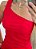 Vestido poliamida um ombro só vermelho - Imagem 7