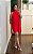 Vestido evasê amarração vermelho - Imagem 7